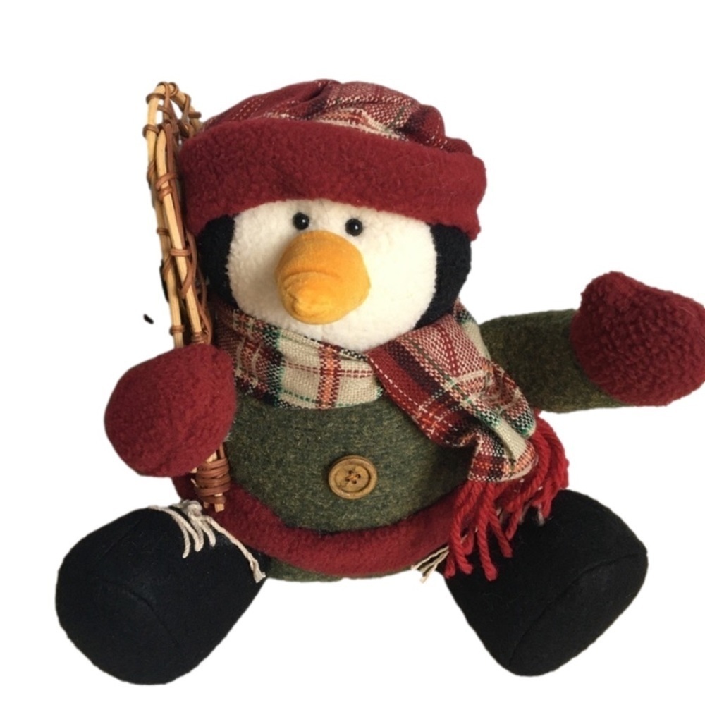 Plush Christmas Penguin With Snow Shoes